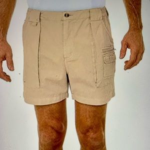 Beach Outfitters Walking Hiking Cargo 100% Cotton Shorts Size 36